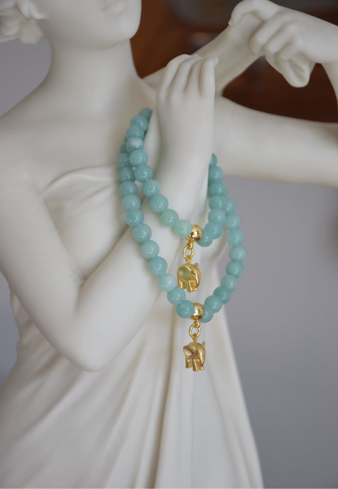 Märtha Mutter-Kind-Armband aus Jade