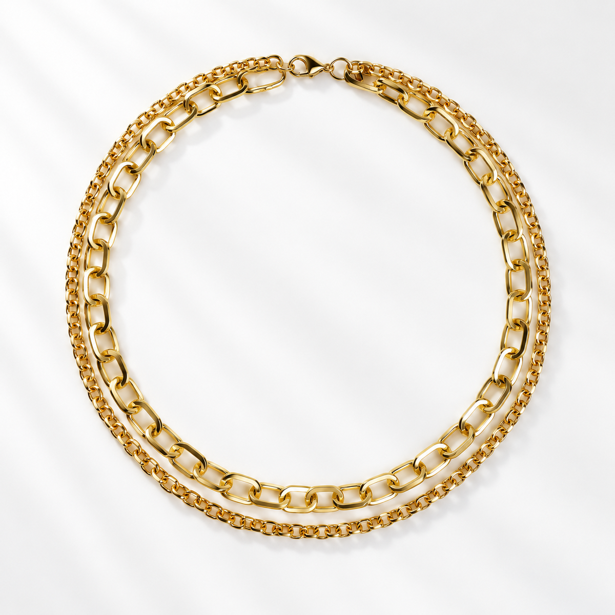 Golden crush necklace