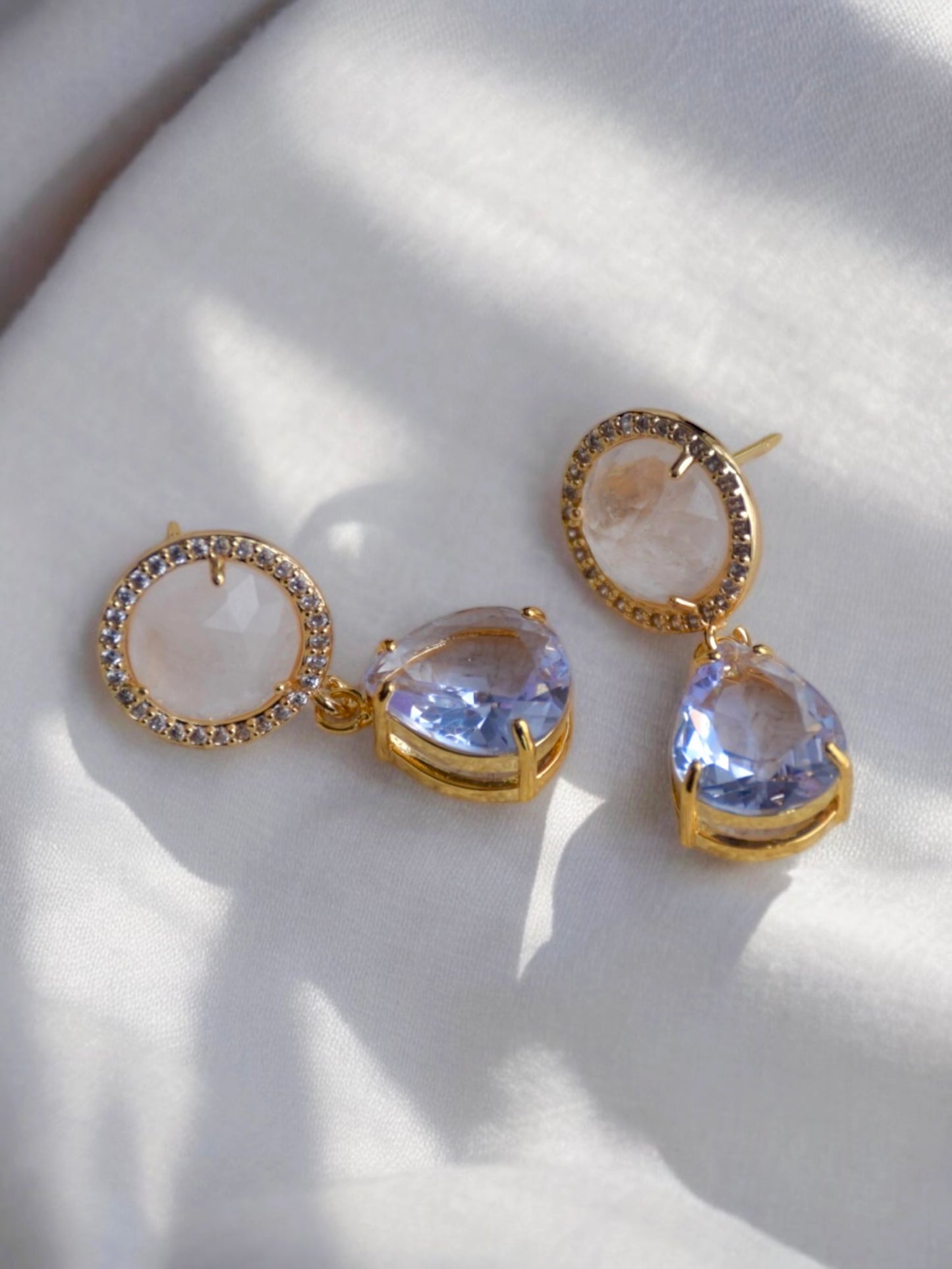 Lavender haze earrings