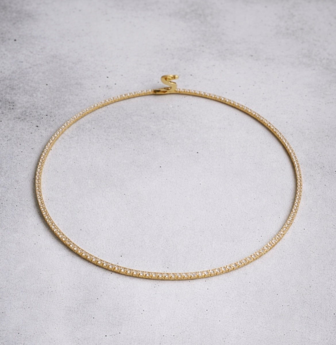 Brigitte tennis necklace