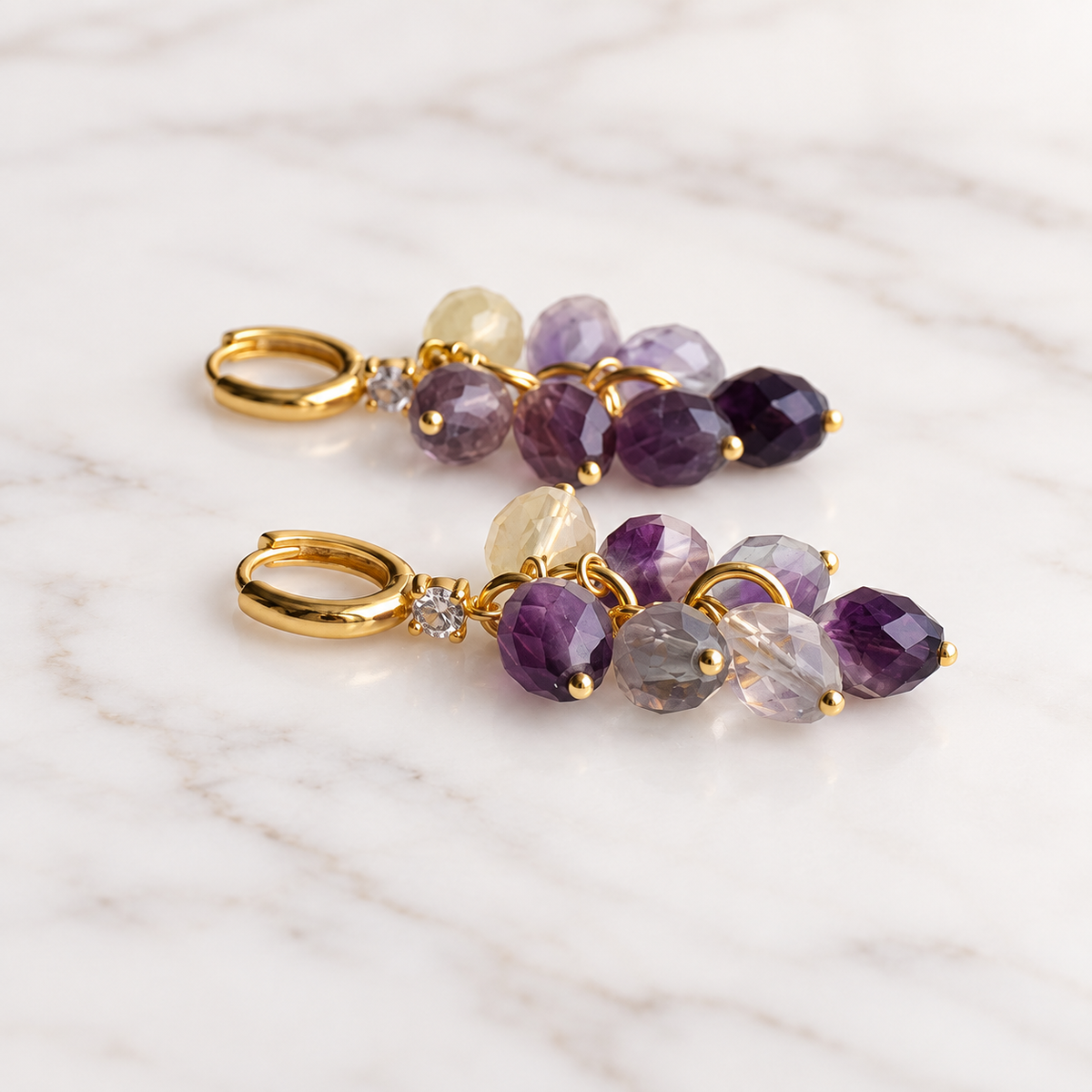 Lavender haze earrings