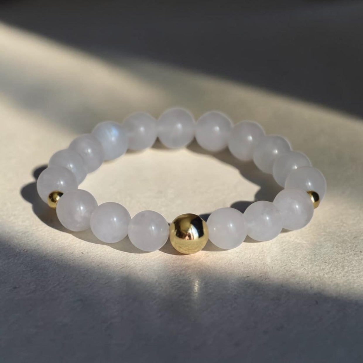 White moonstone bracelet