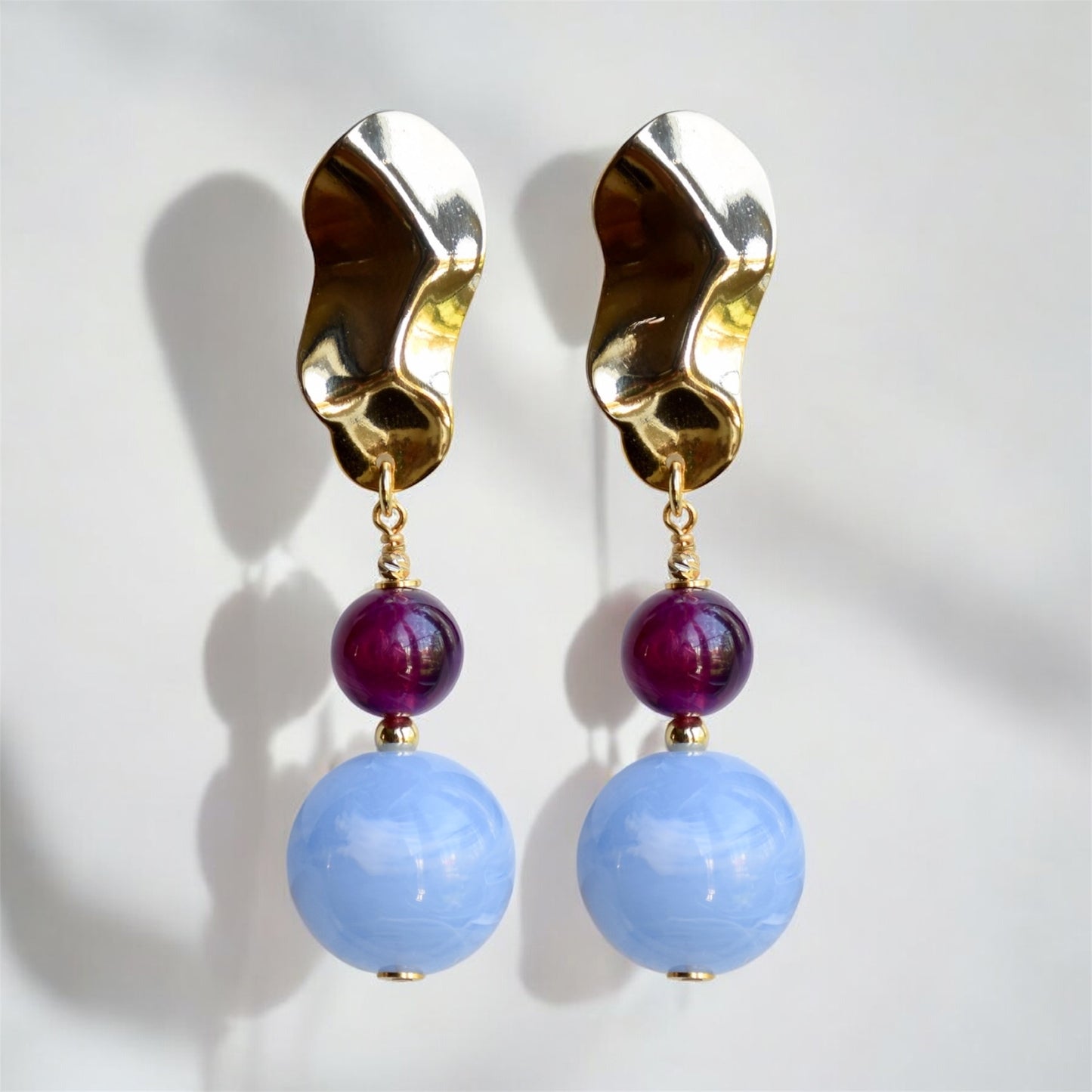 Sandy blue earrings