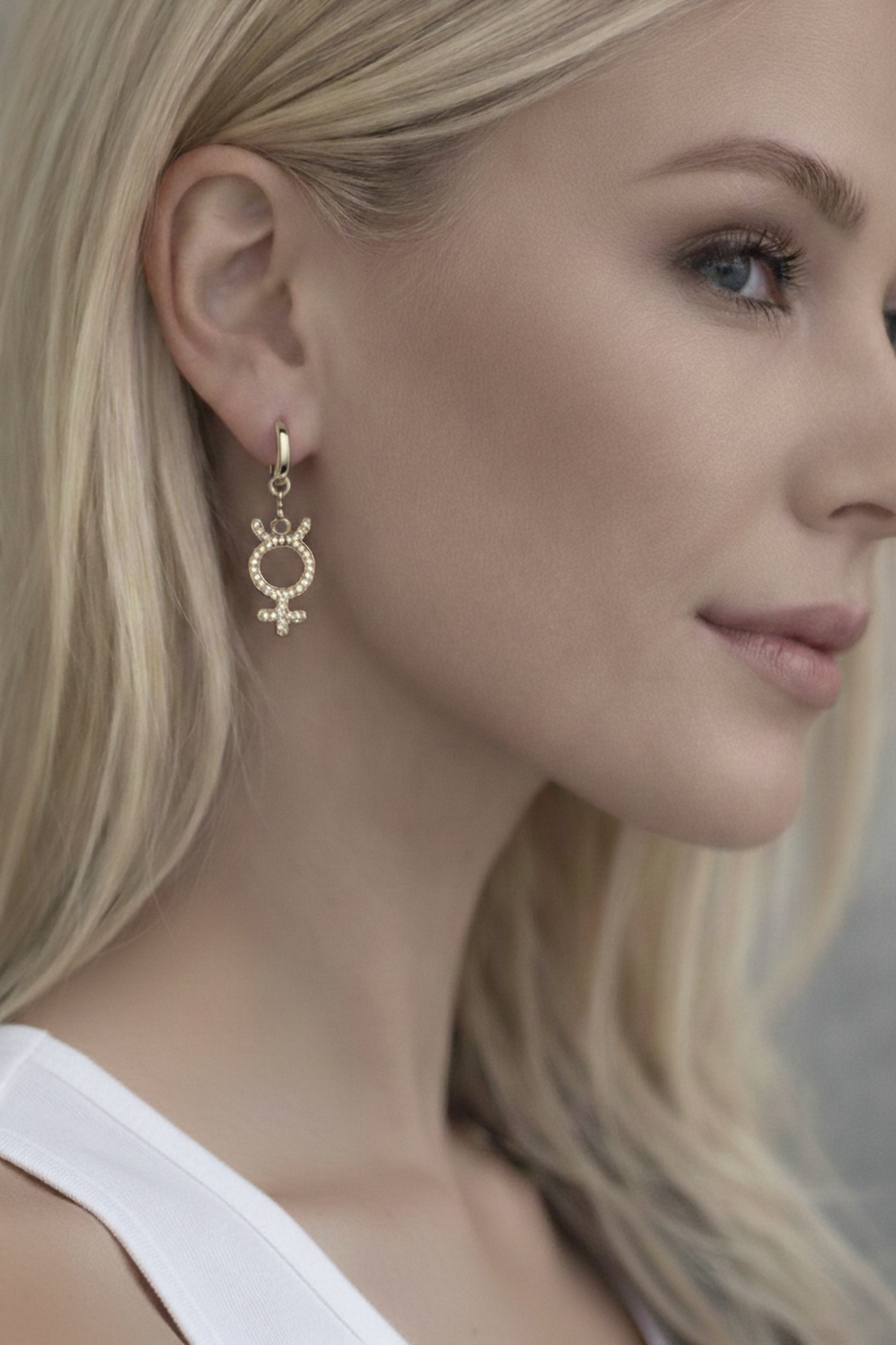 Astra rebel gold earrings