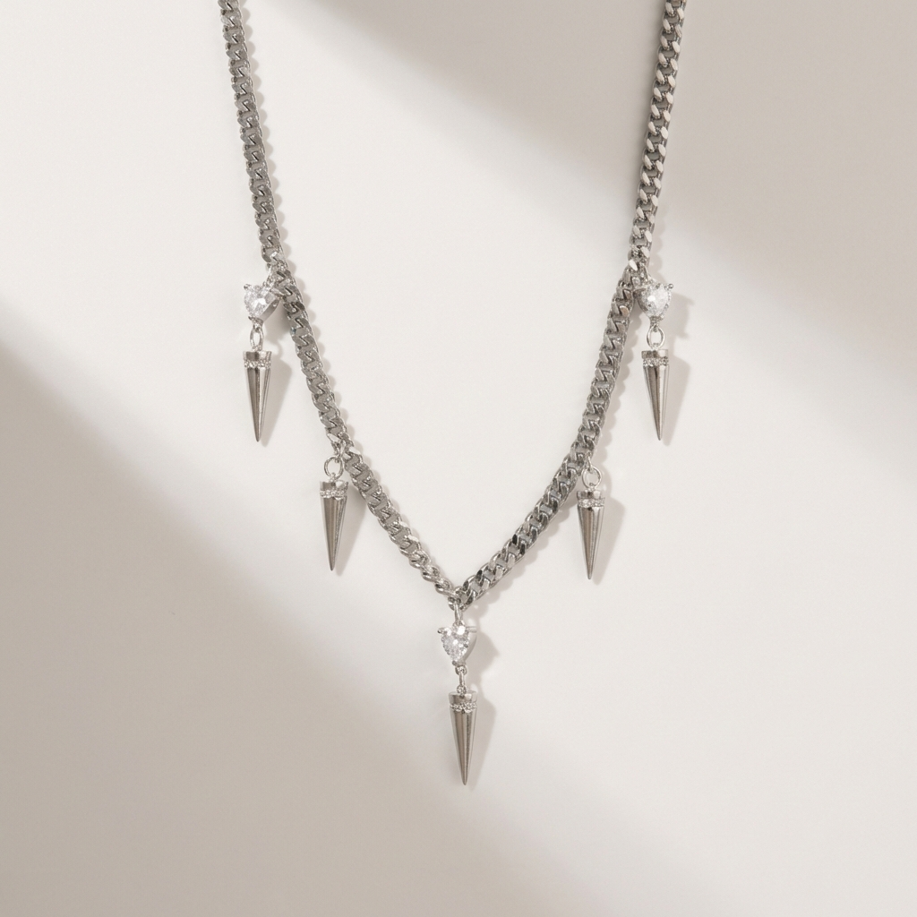 Nicole silver necklace