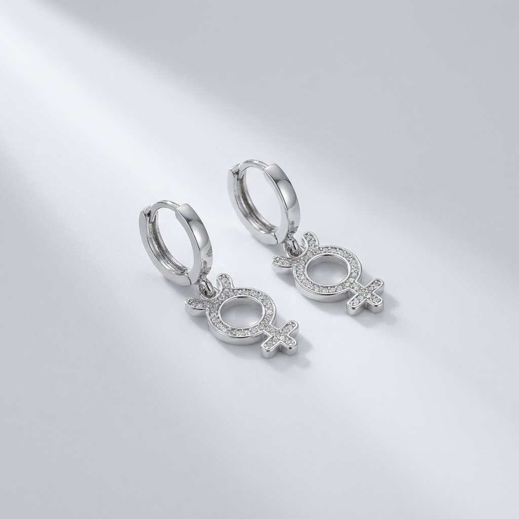 Astra rebel silver earrings