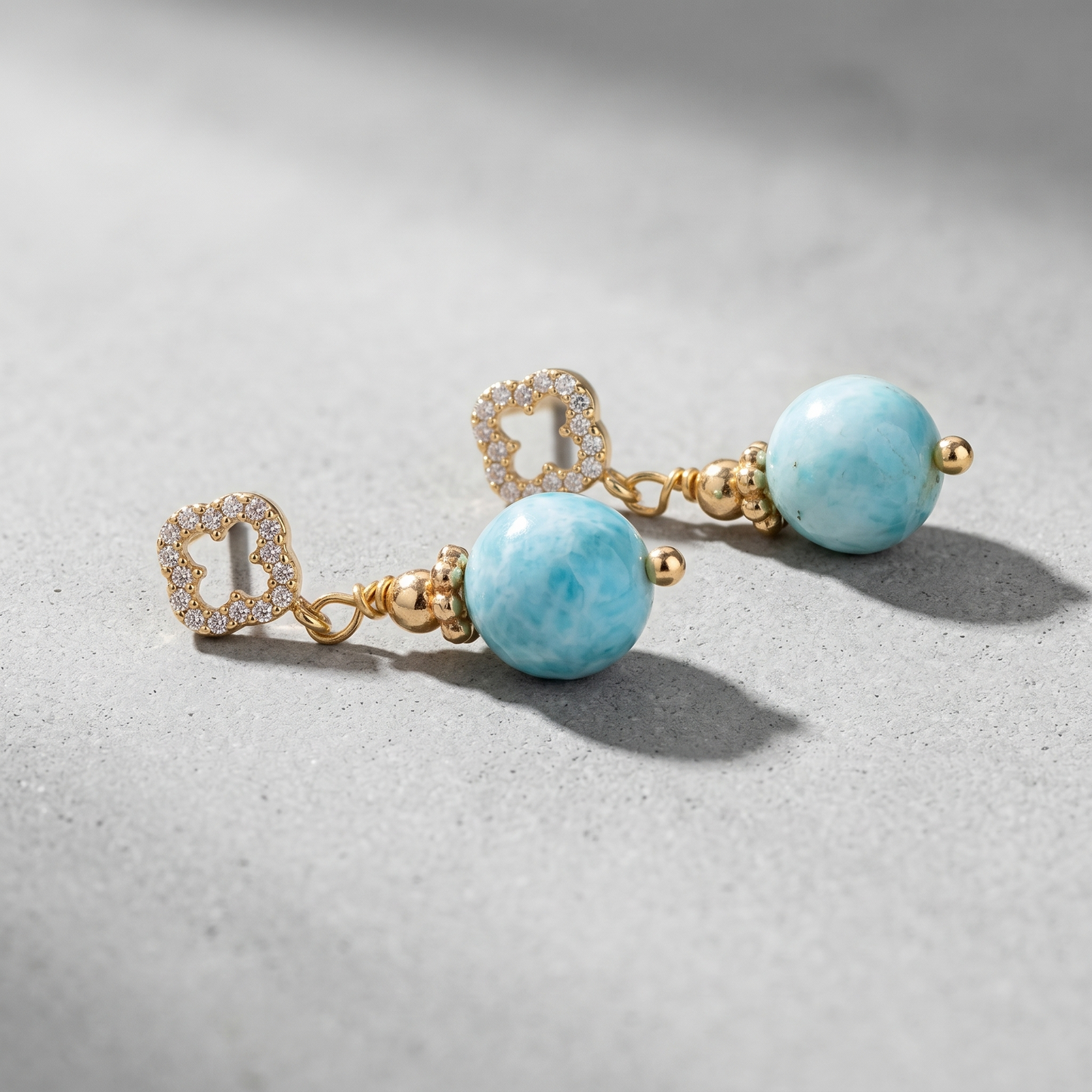 Larimar dream earrings