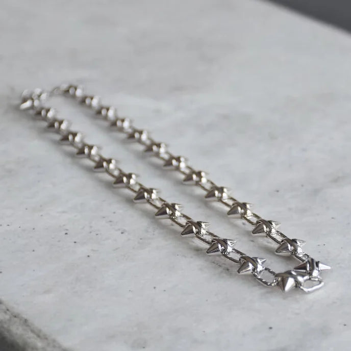 Peg silver chain