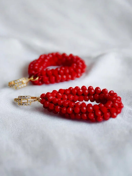 The Nina red earrings