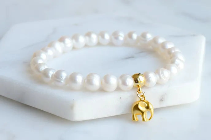 Pearls with elephant