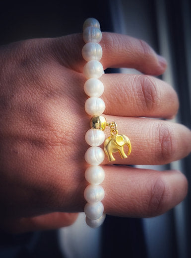 Pearls with elephant