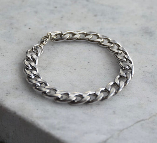 The silver bracelet