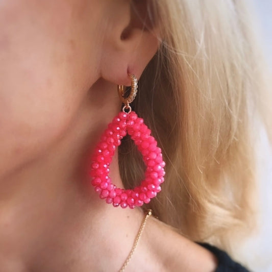 The Nina pink earrings