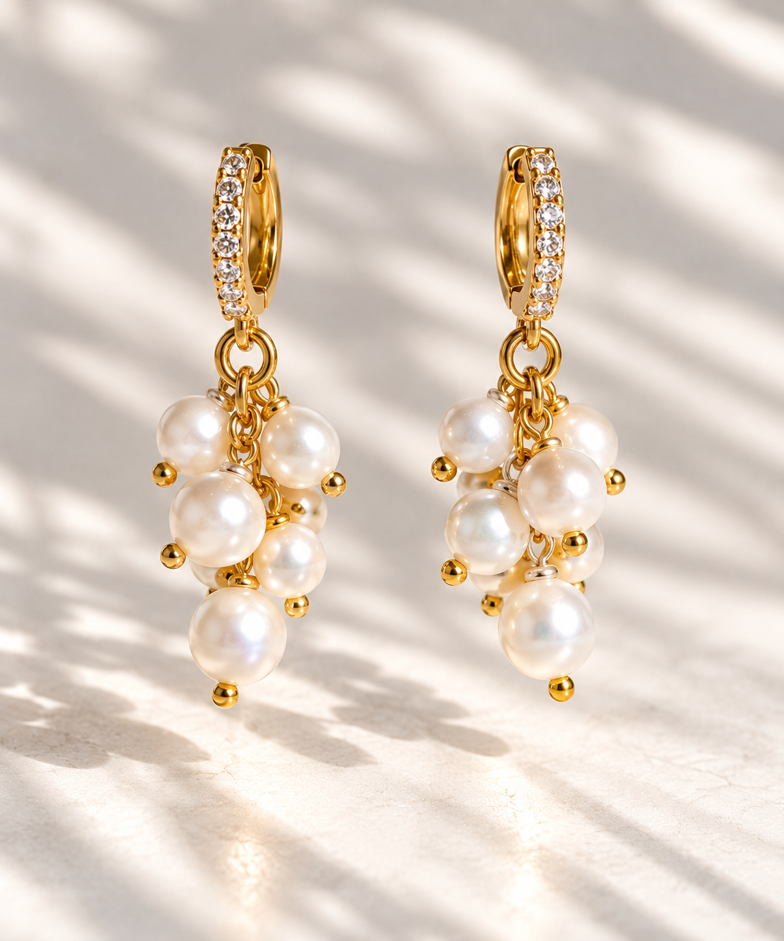 Pearl drop earrings