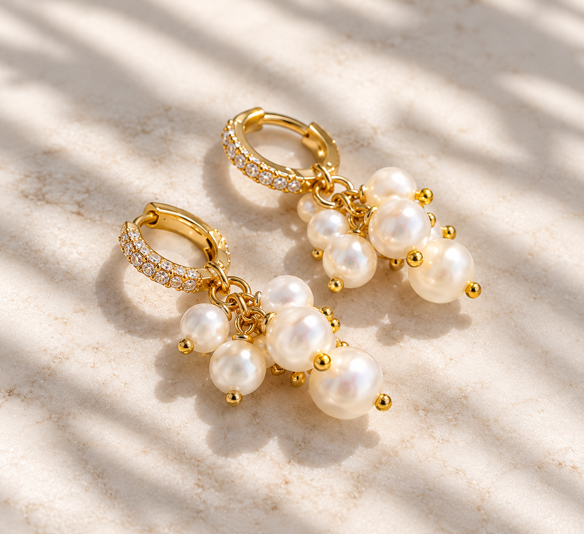 Pearl drop earrings