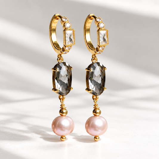 Amber earrings
