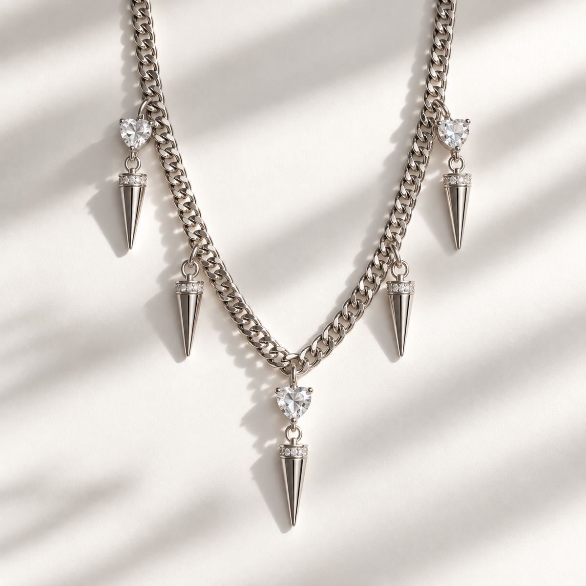 Nicole silver necklace