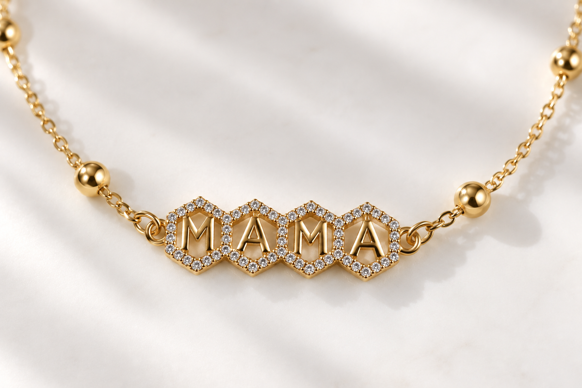 Mama heart necklace