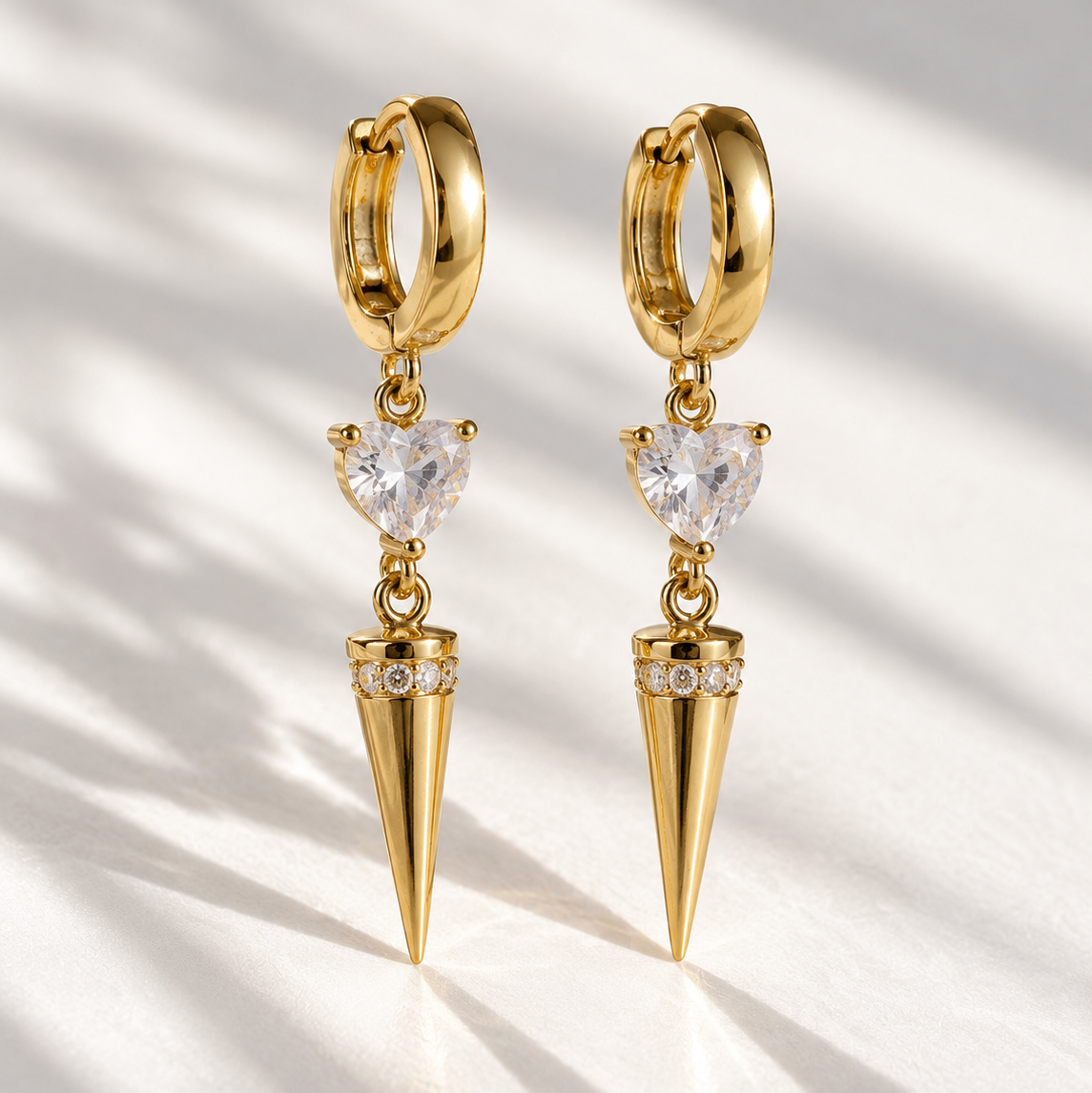 Nicole gold earrings