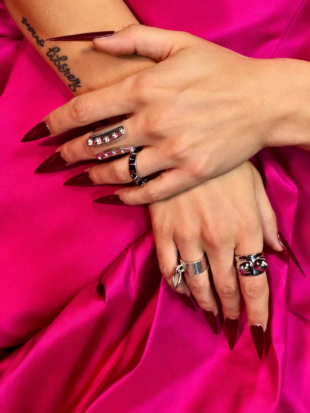 Boobs silver ring