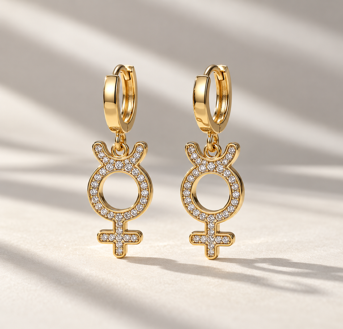 Astra rebel gold earrings