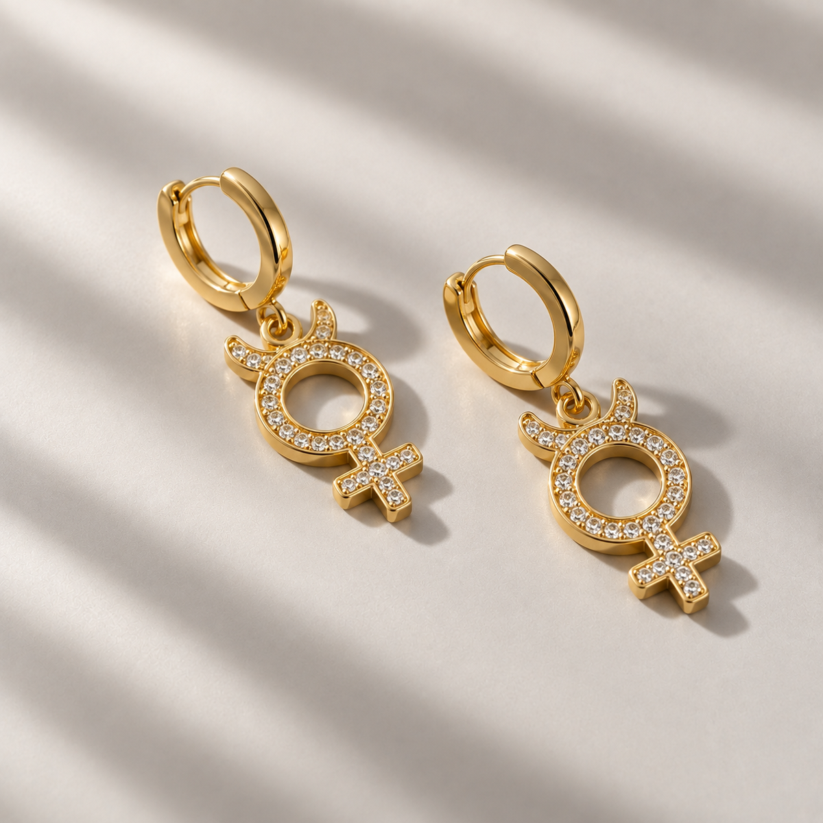 Astra rebel gold earrings