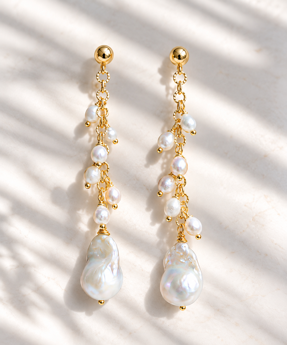 Michelle pearl earrings
