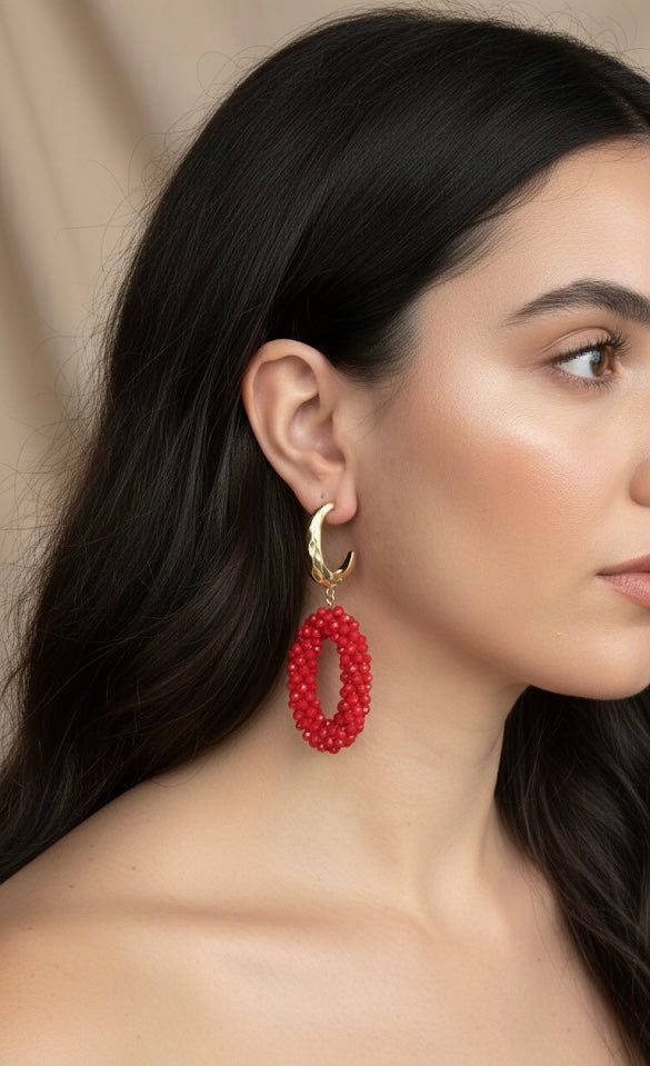 The Nina gold earrings