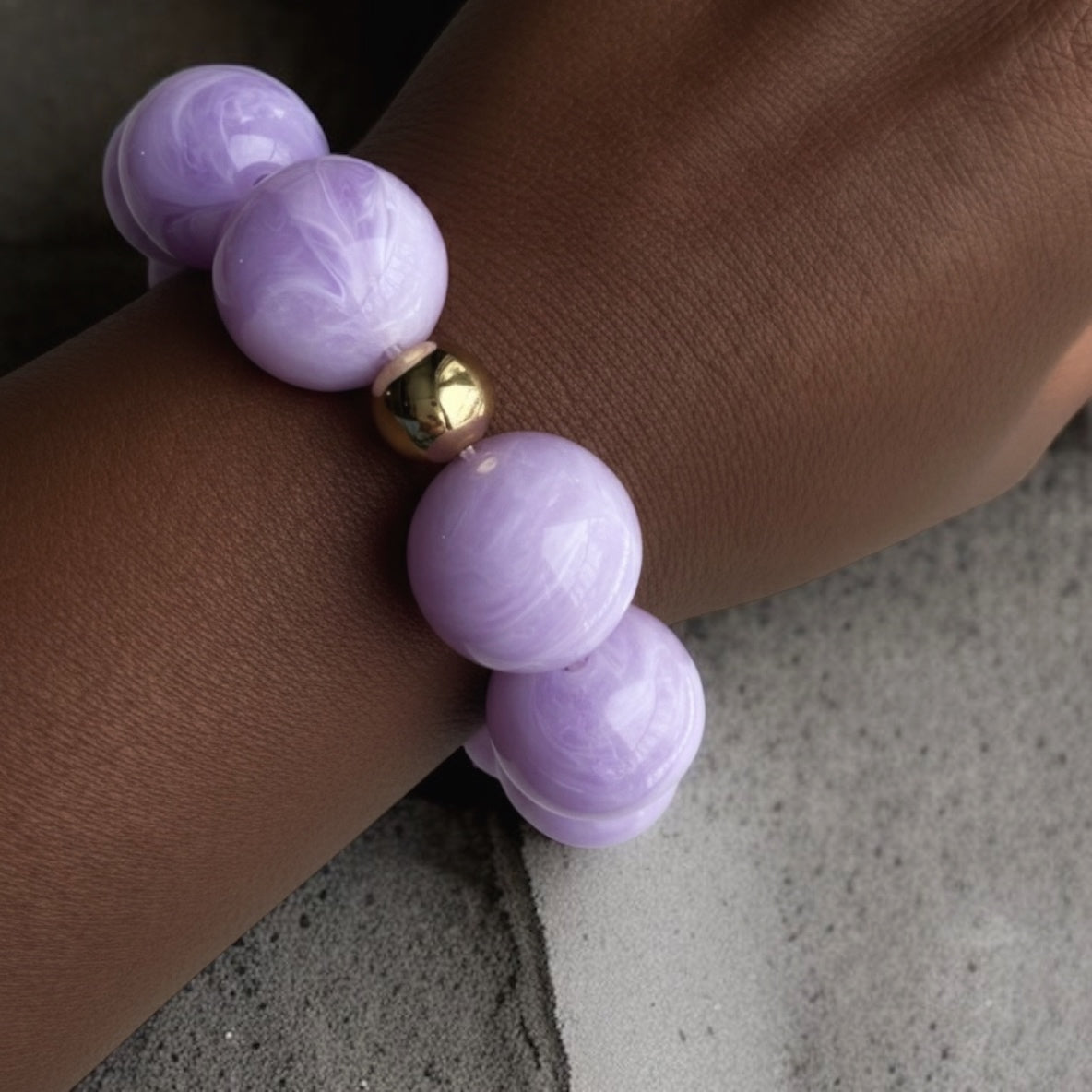 Happy purple bracelet