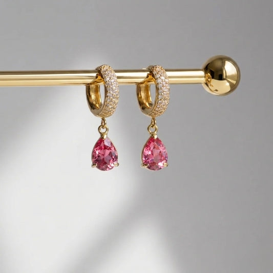 Bonnie ruby earrings