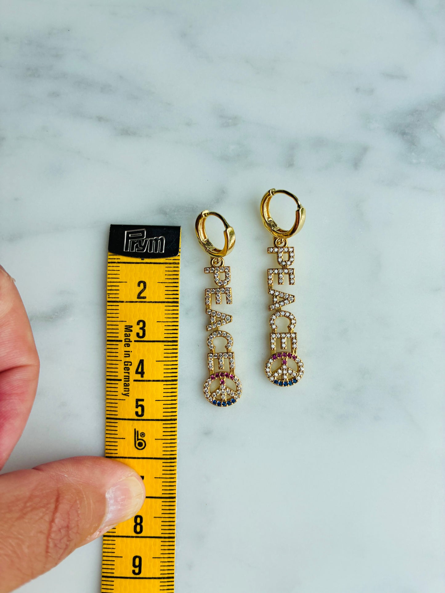 Peace earrings