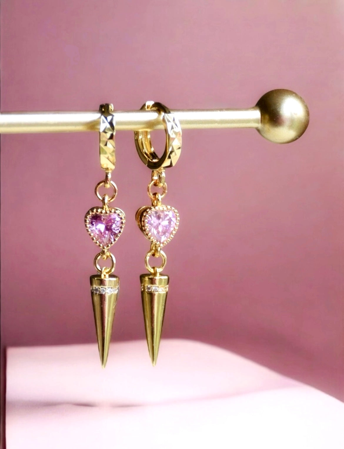 Zara pink earrings