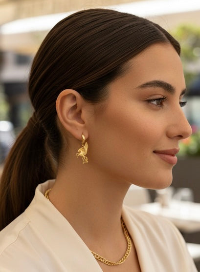 Mira pegasus earrings