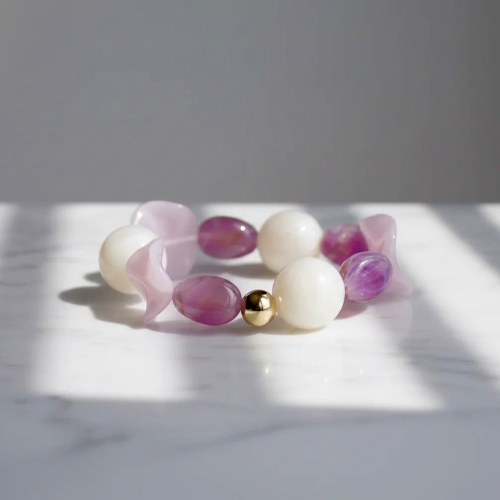 Fleur lilac bracelet