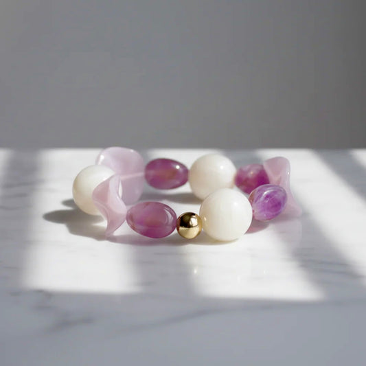 Fleur lilac bracelet