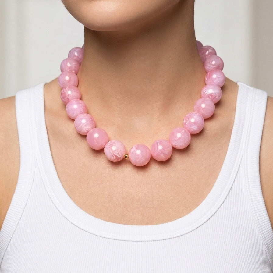 Joy pink necklace