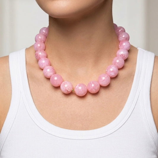 Joy pink necklace