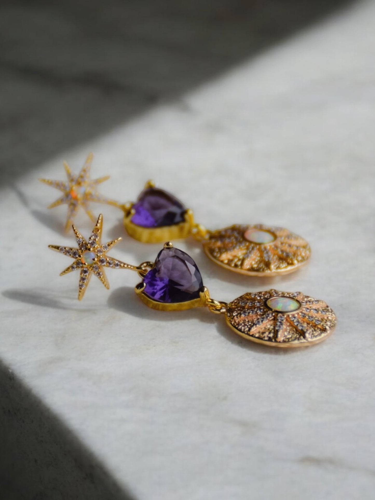 Star sky earrings