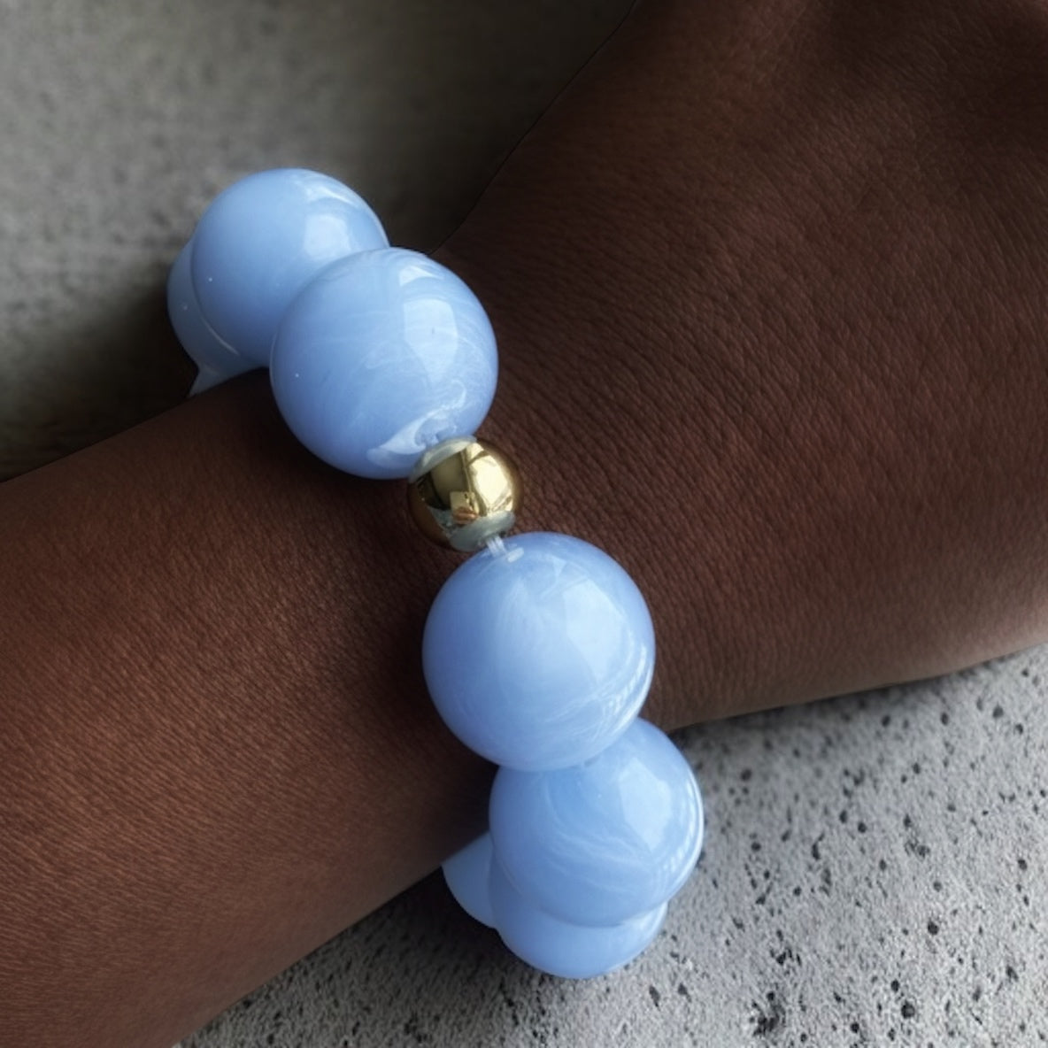Happy blue bracelet