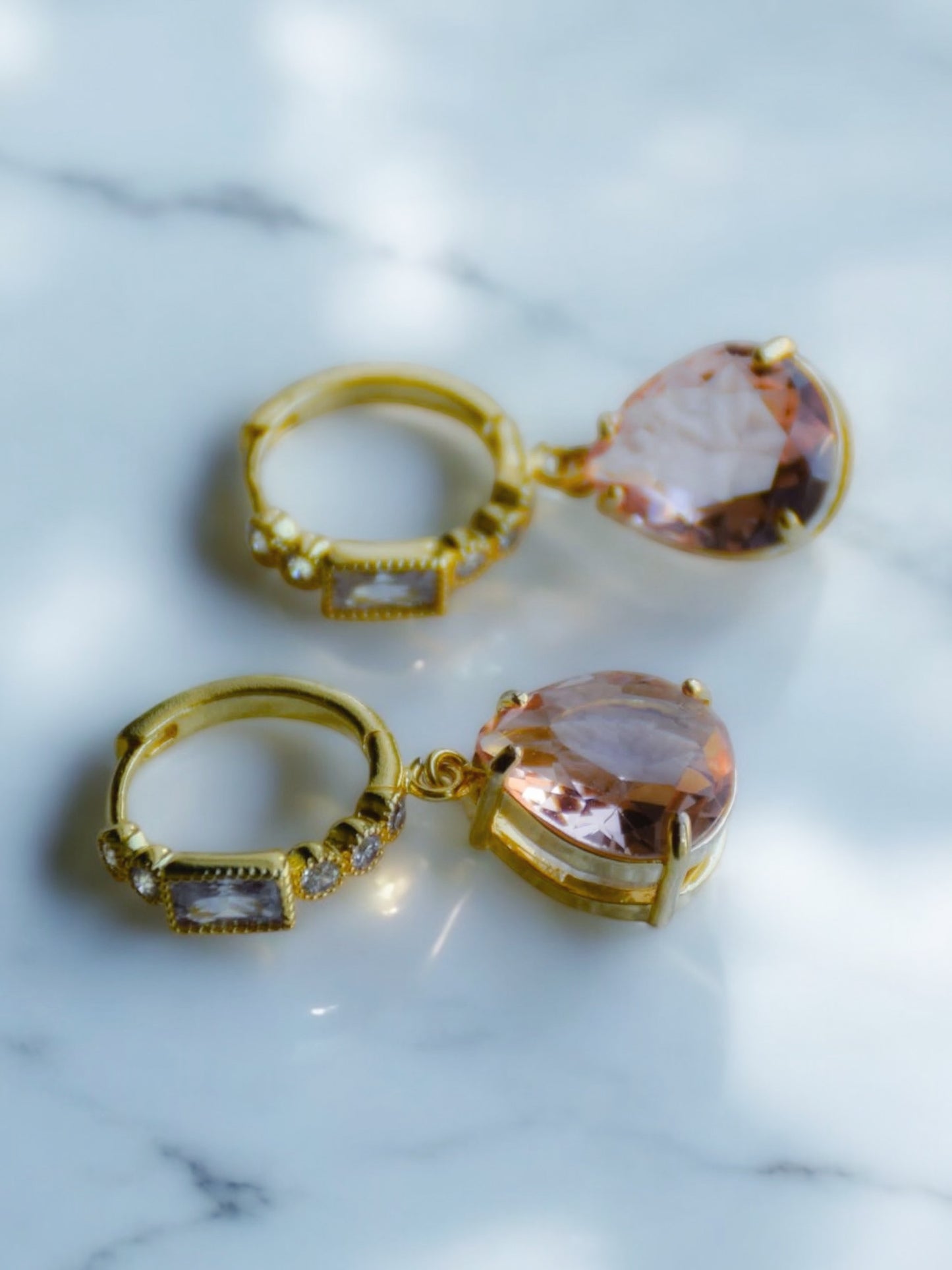 Peach dream earrings