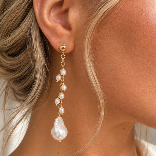 Michelle pearl earrings