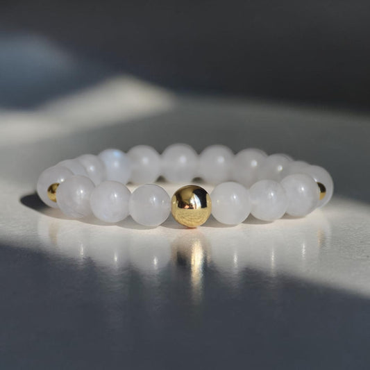 White moonstone bracelet