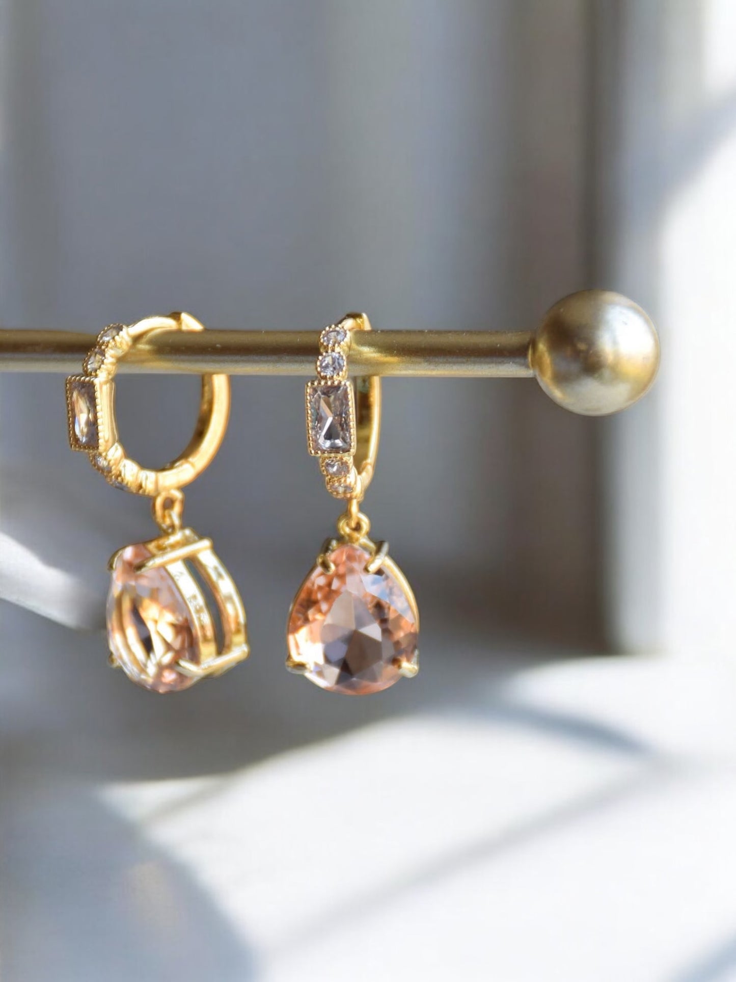 Peach dream earrings