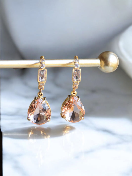 Peach dream earrings