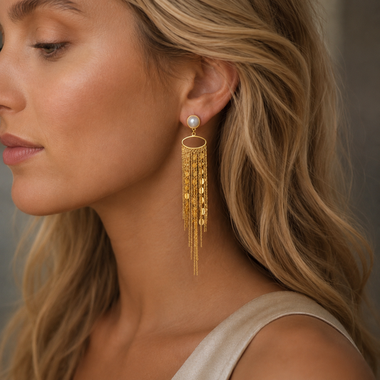 Riviera gold earrings