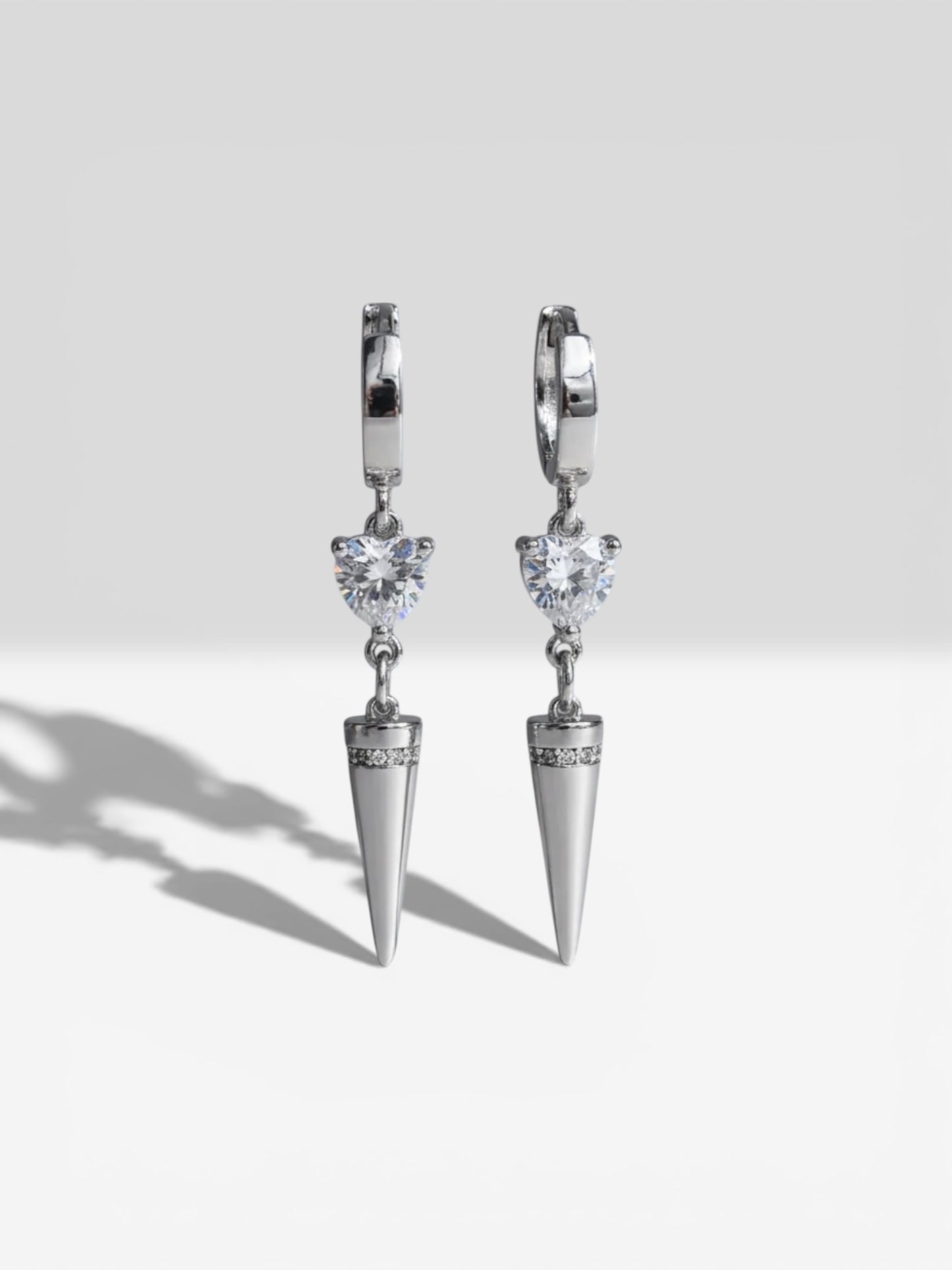 Nicole silver earrings