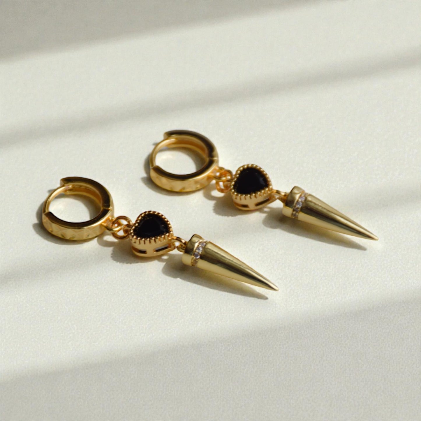 Zara black earrings