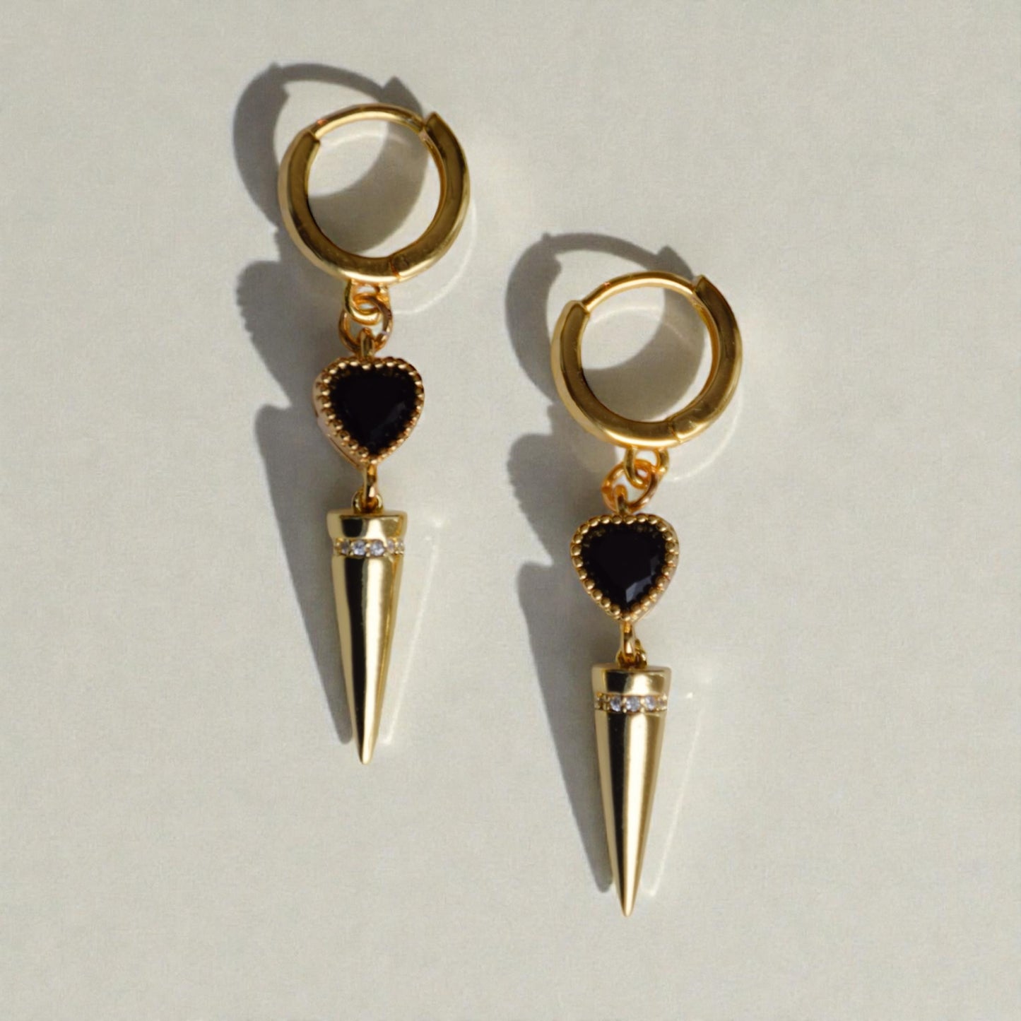 Zara black earrings