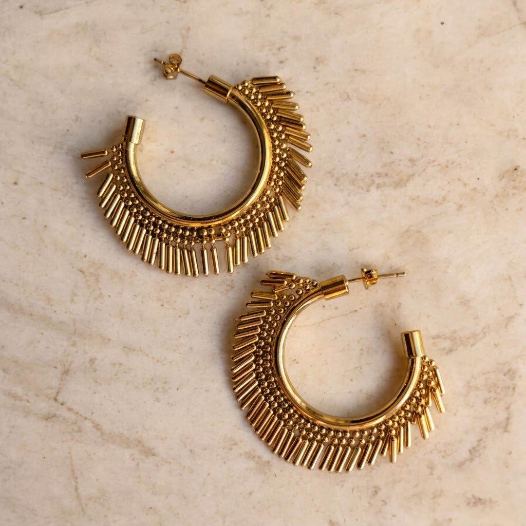 Anna gold earrings