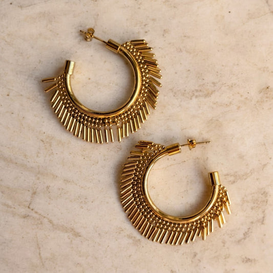 Anna gold earrings